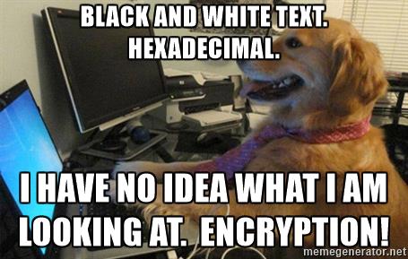 Dogs are notably unable to deal effectively with hexadecimal numbers.
