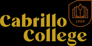 Cabrillo College logo with pixel components inverted