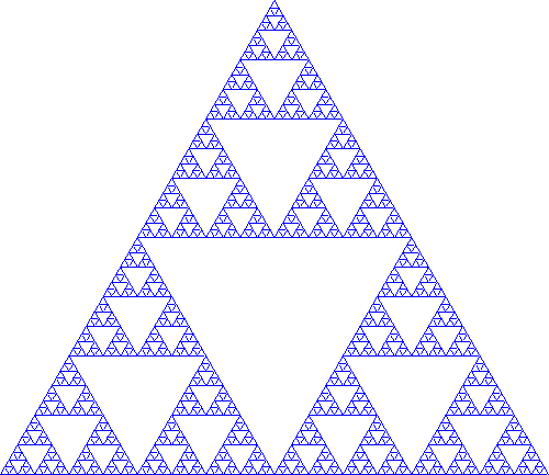 A Sierpiński triangle